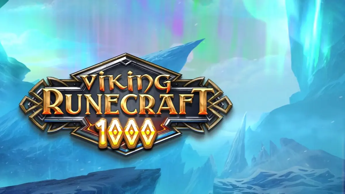 Viking Runecraft 1000 slot grid com símbolos nórdicos